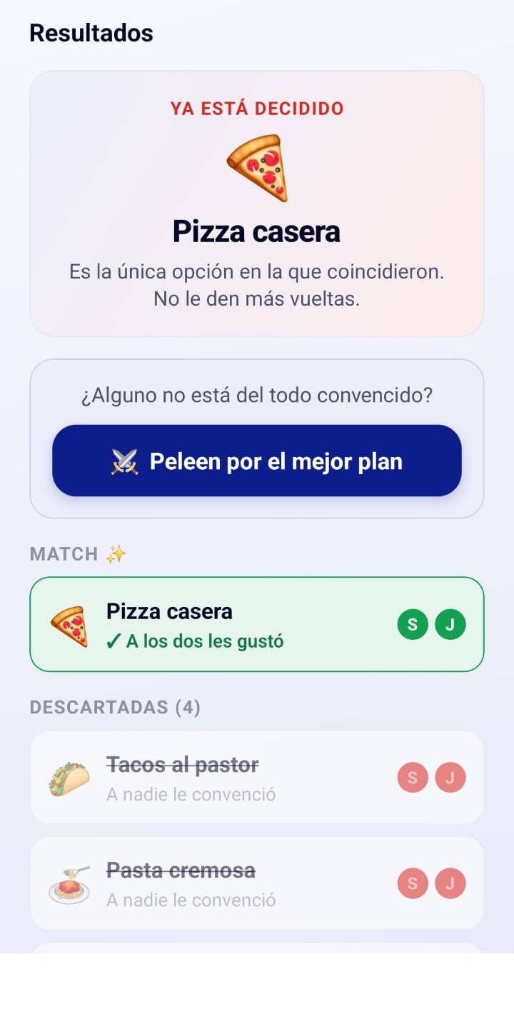 Resultados de Decidamos: Pizza casera es la opción en la que coincidieron todos